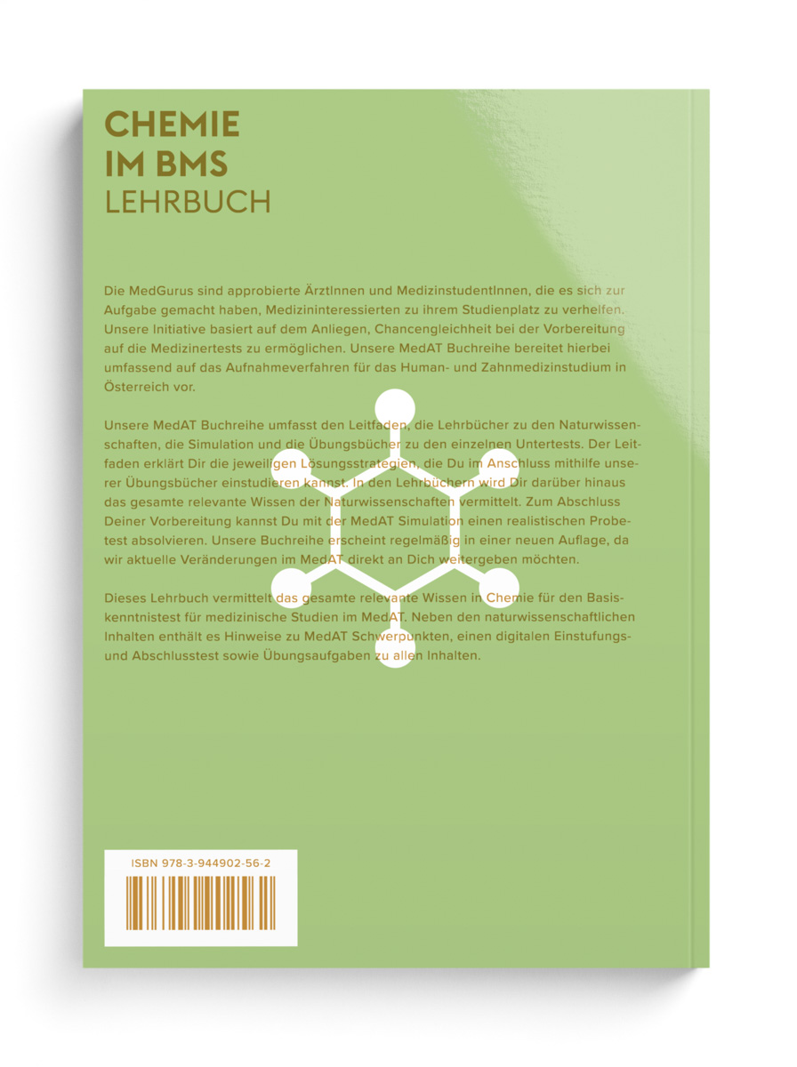 Chemie im BMS MedAT 2022 Backcover
