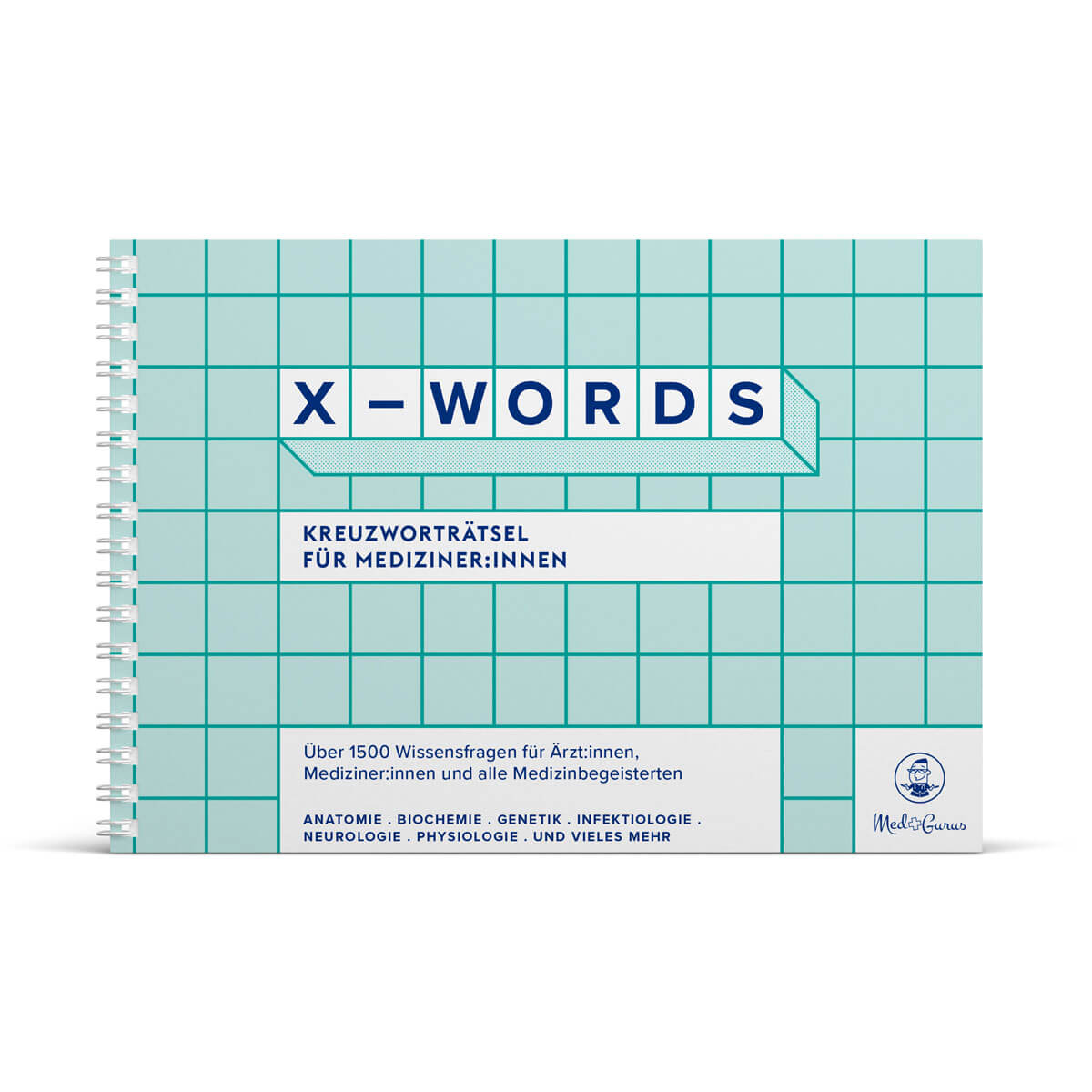 MedGurus-X-Words-Kreuzwortraetsel-medizin-cover-hauptproduktbild