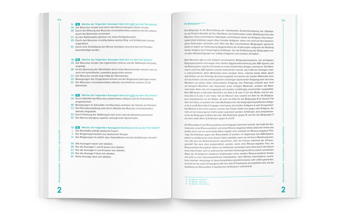 TMS & EMS Übungsbuch Textverständnis 2023 Innenseite 1